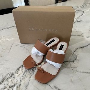 Brand New! Sanctuary Womens Brown Leather Heels Shoes Size 8M
